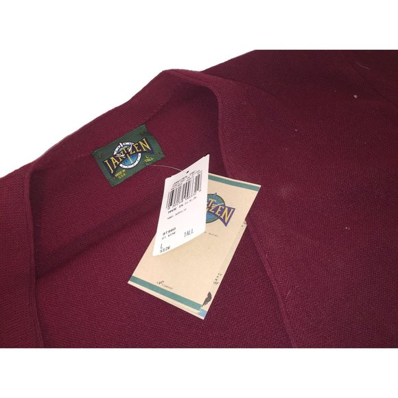 Jantzen "Lucky Links" Button Down Cardigan Sweater NWT Big and Tall Size Large - Picture 6 of 11